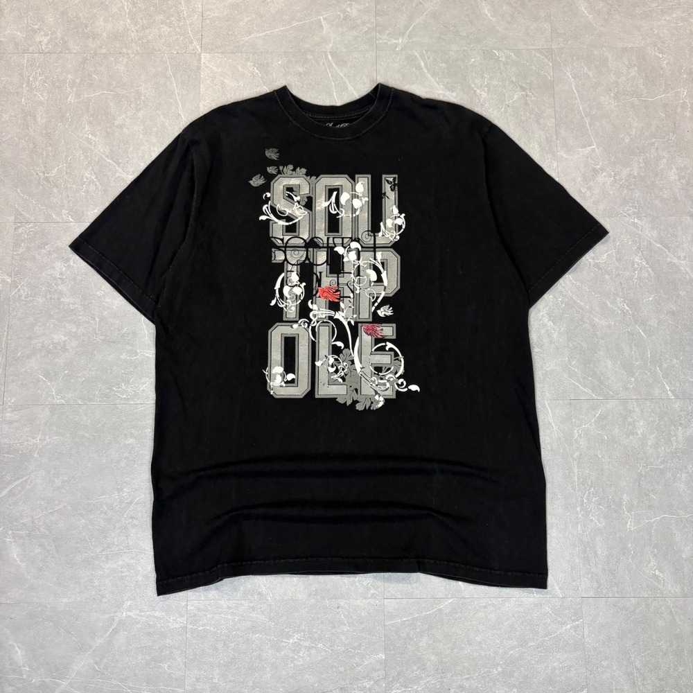 South Pole Signature Series Graphic T-Shirt Black XL Y2K Streetwear Bird Scroll